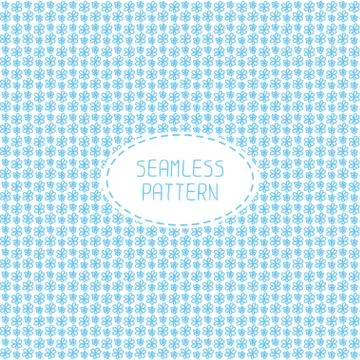 Vector seamless pattern of hand drawn flowers. Doodle background. Beautiful Stock Illustration