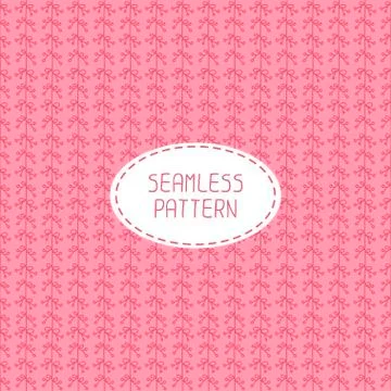 Vector seamless pattern of hand drawn flowers. Doodle background. Beautiful Stock Illustration