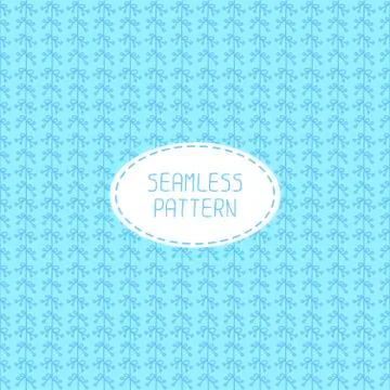 Vector seamless pattern of hand drawn flowers. Doodle background. Beautiful Stock Illustration