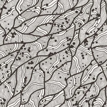 Vector seamless pattern of hand-drawn lines イラスト素材