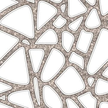 Vector seamless pattern of hand-drawn lines Stockillustratie