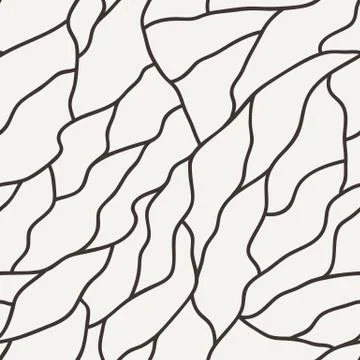 Vector seamless pattern of hand-drawn lines Stock Illustration