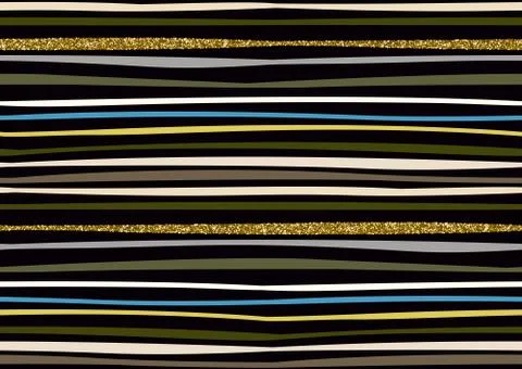 Vector seamless pattern with hand drawn gold glitter textured brush strokes.. イラスト素材