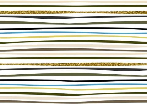 Vector seamless pattern with hand drawn gold glitter textured brush strokes.. Illustrazione stock