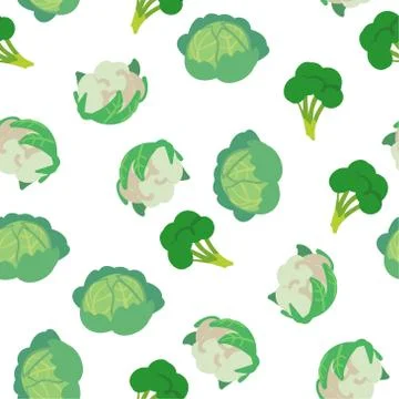 Vector seamless pattern with hand drawn vegetables. Farm market products.  Stock Illustration