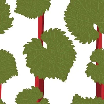 Vector seamless pattern with hand drawn wine grape leaves. Beautiful design e Stock Illustration