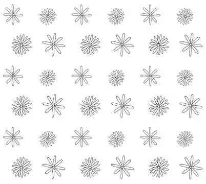 Vector seamless pattern of hand drawn flower Stock Illustration