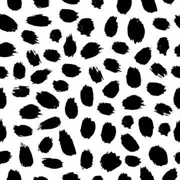 Vector seamless pattern with hand drawn abstract elements. Brush stroke patte Illustrazione stock