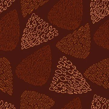 Vector seamless pattern with hand drawn colorful triangles abstract elements  Illustrazione stock