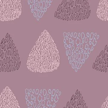 Vector seamless pattern with hand drawn colorful triangles abstract elements  イラスト素材