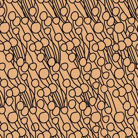 Vector. Seamless pattern, hand-drawn simple geometric shapes. Stock Illustration