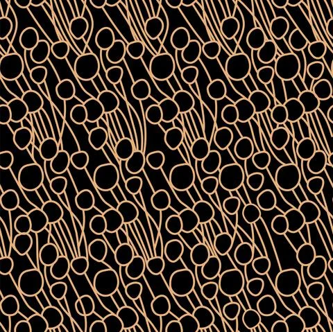 Vector. Seamless pattern, hand-drawn simple geometric shapes. Stock Illustration