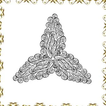 Vector seamless pattern with hand drawn doodle flowers. Cute floral background f Stock Illustration