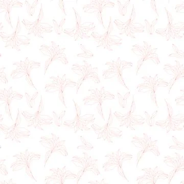 Vector seamless pattern in a hand-drawn style. Stock Illustration