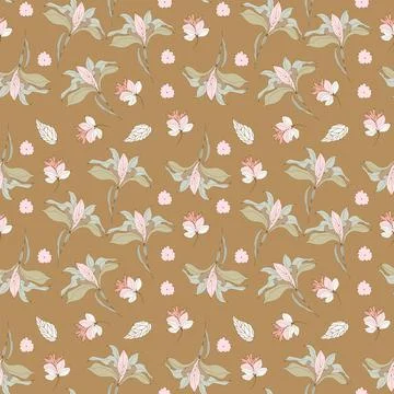 Vector seamless pattern in a hand-drawn style. Stock Illustration