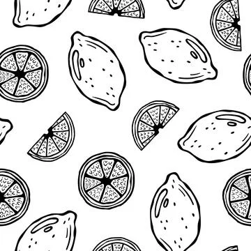 Vector seamless pattern hand-drawn product illustration for Italian cuisine. Stock-Illustration