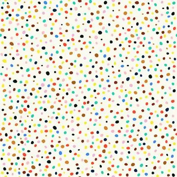 Vector seamless pattern. Hand drawn polka dot texture. 스톡 일러스트