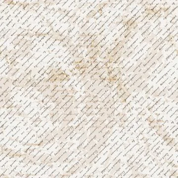 Vector seamless pattern with a hand-written Latin text on the old dirty paper 스톡 일러스트