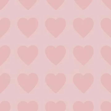 Vector seamless pattern with hearts on a pink background Stock Illustration