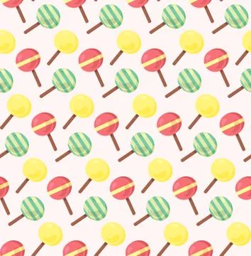 Vector seamless pattern from ice-creams 스톡 일러스트