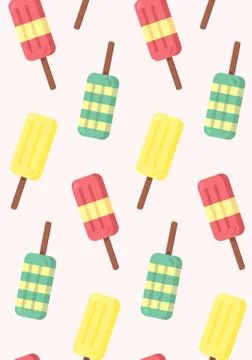 Vector seamless pattern from ice-creams 스톡 일러스트