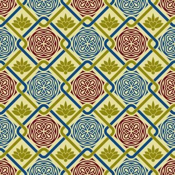 Vector seamless pattern Stock Illustration
