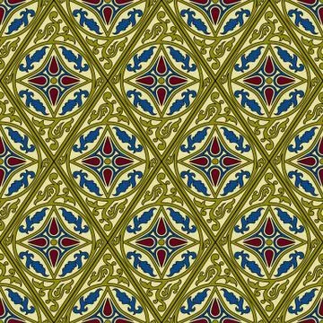 Vector seamless pattern Stock Illustration