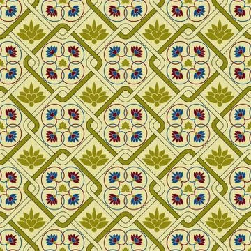 Vector seamless pattern Stock Illustration