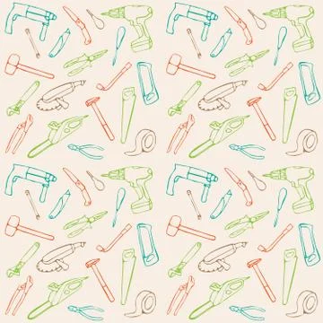 Vector seamless pattern, Stock Illustration