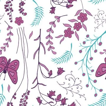 Vector seamless pattern Stock Illustration