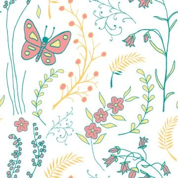 Vector seamless pattern Stock Illustration