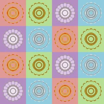 Vector seamless pattern. Stock Illustration