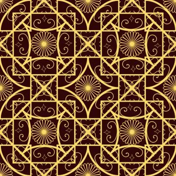 Vector seamless pattern Stock Illustration