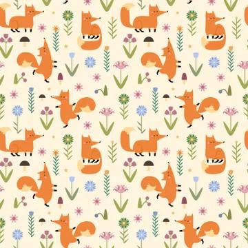 Vector seamless pattern Stock Illustration