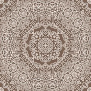 Vector seamless pattern imitating floral lace Illustrazione stock