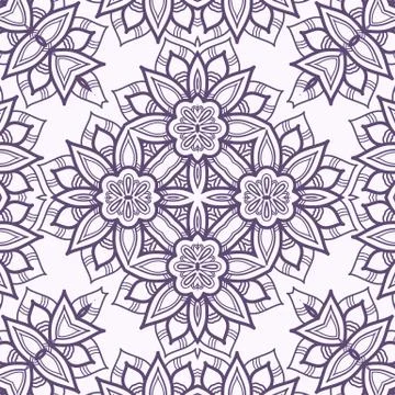 Vector seamless pattern imitating floral lace 스톡 일러스트