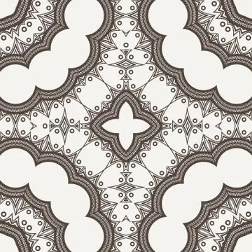 Vector seamless pattern imitating floral lace Stock Illustration