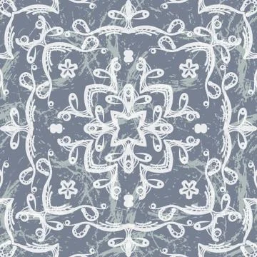 Vector seamless pattern imitating lace Stock Illustration