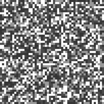 Vector seamless pattern, imitation of QR code Stock Illustration