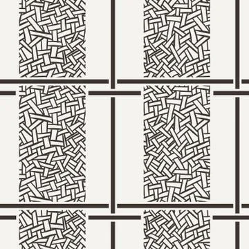 Vector seamless pattern of intertwined ribbons Stock Illustration