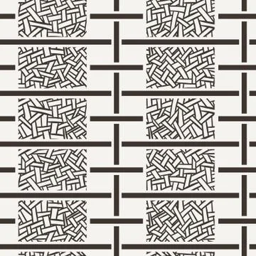 Vector seamless pattern of intertwined ribbons Stock Illustration