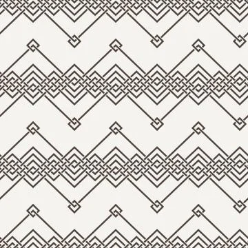 Vector seamless pattern of interwoven lines Stock Illustration