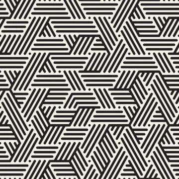Vector seamless pattern. Irregular abstract texture. Repeating geometric chao Stock Illustration