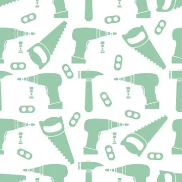 Vector seamless pattern kid toy tools childhood 스톡 일러스트
