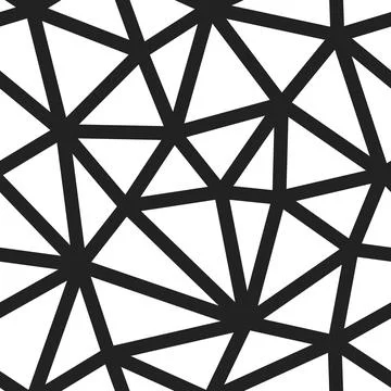 Vector seamless pattern. Large triangles size. Bold lines weight. Repeatabl.. Stock Illustration