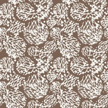 Vector seamless pattern of leaves 스톡 일러스트