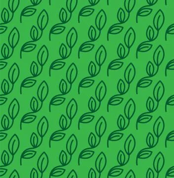 Vector seamless pattern with leaves Stock Illustration