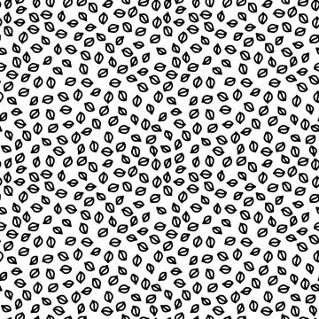 Vector seamless pattern with leaves, repeatable minimalistic background. Repe イラスト素材