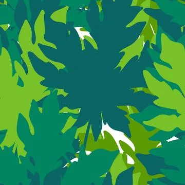 Vector seamless pattern with leaves, repeatable hand-drawn background. Repe.. イラスト素材