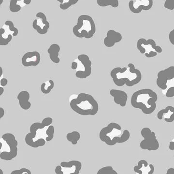 Vector seamless pattern with leopard skin Illustrazione stock